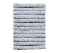 Sweet Needle Confezione da 12 salviette Materiale morbido e altamente assorbente. Ideale per l'uso quotidiano, il lavaggio del viso, la palestra e la spa. Colore argento