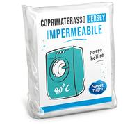 SWEET NIGHT - Coprimaterasso Singolo 90x190 cm | Lenzuolo Impermeabile e microtraspirante | Morbido e Silenzioso | Lavabile a 90°C