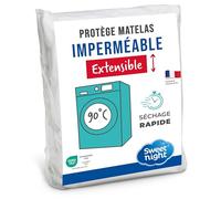 SWEET NIGHT Sweetnight - Coprimaterasso 150 x 200 cm, Impermeabile e Micro Traspirante, Morbido e Silenzioso, Lavabile a 90 °C