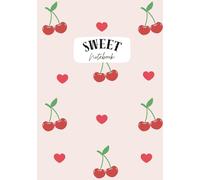 Sweet Notebook - Cherry Love Design: Stylishes Notizbuch mit Kirschen & Herzen | Hardcover | 156 linierte Seiten | Perfekt für Schule, Uni, Büro & Alltag