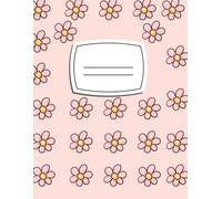Sweet Notes Kawaii Pink Flower College Ruled Composition Book: Cute Aesthetic Journal for School Work