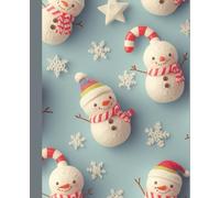Sweet Pastel Christmas Lined Notebook: Adorable Holiday Kawaii Design | 7.5 x 9.25 Composition Notebook | 120 Wide-Ruled Pages | Matte Finish | Perfect for School, Notes & Journaling
