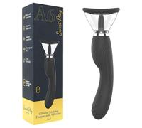 Sweet Play - vibratore 2 in 1 con leccaclitoride a lingua e succhiamento (nero)