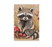 Sweet Raccoon Terracotta Garden Flag Set chritmas banner per la decorazione del cortile 28x40 double sided