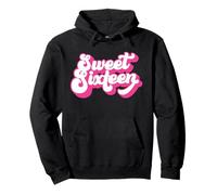 Sweet Sixteen, 16, per Ragazze Donne 16 ° Compleanno Felpa con Cappuccio