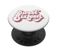 Sweet Sixteen, per ragazze e donne, 16 16° compleanno PopSockets PopGrip Adesivo
