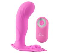 Vibratore Ricaricabile per Punto G Smile con Telecomando Senza Fili - Rosa