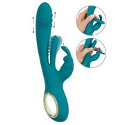 Sweet Smile Rabbit Vibrator with Thrust Function and G-Spot Stimulation Turquoise