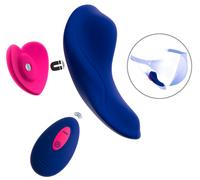 Sweet Smile RC Panty Vibrator Heart Blue