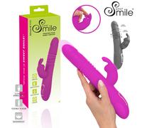 Sweet Smile Thrusting Pearl Rabbit Vibrator, Vibratore Doppio Rotante e a Spinta