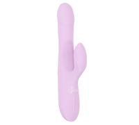 Vibratore Viola SMILE - Ricaricabile con Perline Rotanti, Funzione di Spinta e Stimolatore Clitorideo