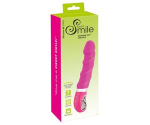 Sweet Smile Vibratore Rosa Morbido Ricaricabile per Stimolazione Punto G e Clit