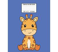 Sweet Spots Giraffe Composition Notebook: Easy on the eyes light blue pages | For Writing, Journaling, Notetaking | Back to School Supplies