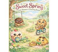 Sweet Spring Cute Dessert Coloring Book