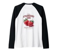 Sweet Strawberry Sins Vibes mature estive romantiche (ART BACK) Maglia con Maniche Raglan