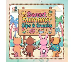 Sweet Summer Sips & Snacks Coloring Book : A Bold and Easy Coloring Book for Adults and Kids: Simple and Cute Kawaii Summer Treats, Refreshing Drinks, and Cozy Snacks for Stress Relief and Relaxation