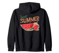 Sweet Summer Time Anguria Leopard Style Felpa con Cappuccio