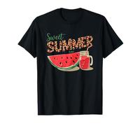 Sweet Summer Time Anguria Leopard Style Maglietta