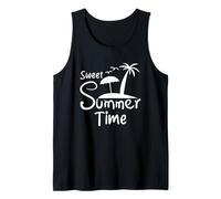Sweet Summer Time Divertenti Vibrazioni estive sulla Spiaggia Canotta