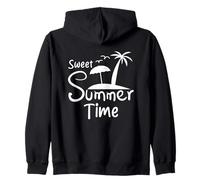 Sweet Summer Time Divertenti Vibrazioni estive sulla Spiaggia Felpa con Cappuccio
