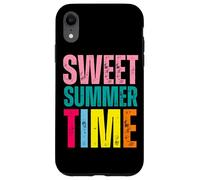Sweet Summer Time Vibrante Colorato Divertimento Spiaggia Vibes Custodia per iPhone XR