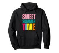 Sweet Summer Time Vibrante Colorato Divertimento Spiaggia Vibes Felpa con Cappuccio