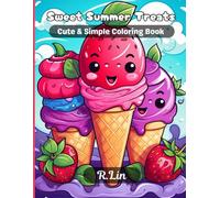 Sweet Summer Treats: Cute and simple coloring book