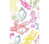 Sweet Summertime Ocean Theme Notebook - 6x9 Journal with Cute Ocean Life Cover, 100 Pages, Soft Matte Finish: Paperback Notebook