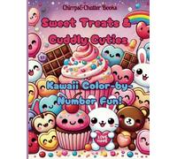 Sweet Treats & Cuddly Cuties: Kawaii Color-by-Number Fun!, Kawaii sweets and desserts, Color by number fun