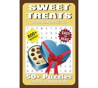 Sweet Treats Word Search Puzzles: Easy to Read Print about Chocolate Types, Confections, Candies and More | 6x9 inches, 110 pages | Perfect Gift for Dessert Lovers and Snack Time