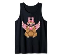 Sweet Valentine's Day Sloth Angel with Pink Wings Canotta