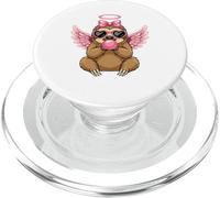 Sweet Valentine's Day Sloth Angel With Pink Wings PopSockets PopGrip per MagSafe