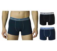 Sweet Years 2 o 3 Pezzi Boxer Uomo Cotone Elasticizzato - Boxer Uomo Cotone - Mutande (IT, Testo, M, Regular, Regular, 1 Nero + 1 Blu 828)