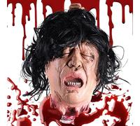 SWEETBIUTI Simulazione del Lattice Separato Head Human Head Realistic sospeso Decorativo Spaventoso Tagliato off Head Horror Halloween Props per Festa Haunted House Prank Movie