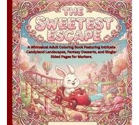 Sweetest Escape: A Whimsical Adult Coloring Book Featuring Intricate Candyland Landscapes, Fantasy Desserts, and Single-Sided Pages for Markers.