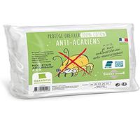 Sweethome - Copricuscino Anti-acaro, 65 x 65 cm, in 100% Cotone, Morbido e Confortevole, Lavabile in Lavatrice