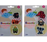 Sweetie Stick-on Fever Indicatore Liquid Crystal Termometro Patch Striscia Adesivi per Bambini e Adulti 2 PAC 6 Adesivi