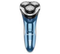 SweetLF Elettrico Barba Uomo Impermeabile a 3 Testine Rotanti,Blue