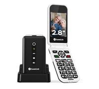 SweetLink 4G Telefono Cellulare per Anziani con Tasti Grandi, LTE Flip Telefoni Cellulari con Base di Ricarica, 2.8" Pantalla, Funzione SOS, Volume Alto, Nero