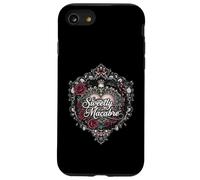 Sweetly Macabre Gothic Skull Bat Roses Floral Heart Design Custodia per iPhone SE (2020) / 7/8