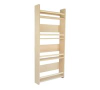 SWEETME Libreria Montessoriana da Parete per Bambini, Scaffale Portagiochi Fumetti Libri Cameretta 4 Ripiani, Mensole Basse da Muro