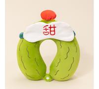 (SweetMelonKing)Cuscino collo a U peluche memory foam capra e lupo grande piacevole per