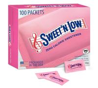 Sweet'N Low, Pacchetti di dolcificanti zero calorie, 100 ct | Kosher & Gluten Free, basso indice glicemico, pacchetti singoli di dolcificanti per tè e caffè