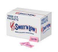 Sweet'N Low Zero Calorie Sweetener Packets, 1000 Ct, Non GMO, Kosher & Gluten Free, Low Glycemic Index, Individual Tea and Coffee Sweetener Packets