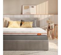 Sweetnight Materasso Topper 160 x 200 cm Altezza 10 cm, Coprimaterasso in Memory Foam con Infusione di Gel Rinfrescante a 5 Zone, Può dormire su entrambi i lati, livello di durezza H2, H3