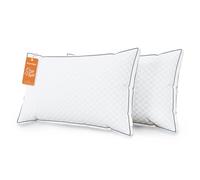 Sweetnight Set di 2 cuscini da letto queen size, soffici cuscini da hotel di lusso a soffietto per collo e spalle, cuscino per dormire sul lato posteriore dello stomaco, notte accogliente 45,7 x 71 cm