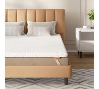 Sweetnight - Topper Materasso 160 x 200 cm, Viscoelastico e Memory Gel, Altezza 5 cm, Lavabile, Bianco