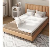 Sweetnight - Topper Materasso 90 x 200 cm, Viscoelastico e Memory Gel, 5 cm, Lavabile, Bianco