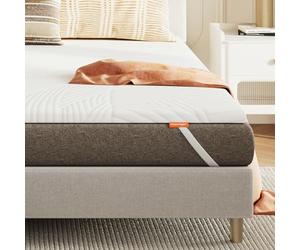 Sweetnight Topper Materasso in Gel 90 x 190 x 5 cm, con Rivestimento Sfoderabile e Lavabile, Coprimaterasso in Memory foam 90 x 190 x 5 cm, con Cinghie Elastiche, Bianco