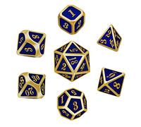 Sweetone Dadi Poliedrici, 7 Pezzi Dadi di Metallo D&D, Dadi da Gioco da Tavolo, Dice Polyhedral & RPG Dice, Set di Dadi Giochi di Ruolo per Dungeon and Dragons DND RPG MTG, D4 D6 D8 D10 D12 D20